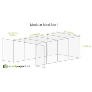 Modular Security Cage 4800 x 2250mm